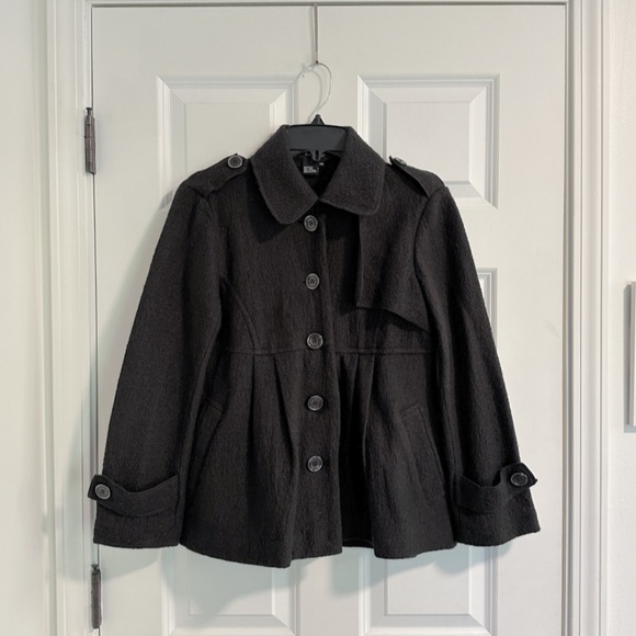 Sandro Jackets & Blazers - Sandro Wool Peplum Military Jacket Size Small Petite